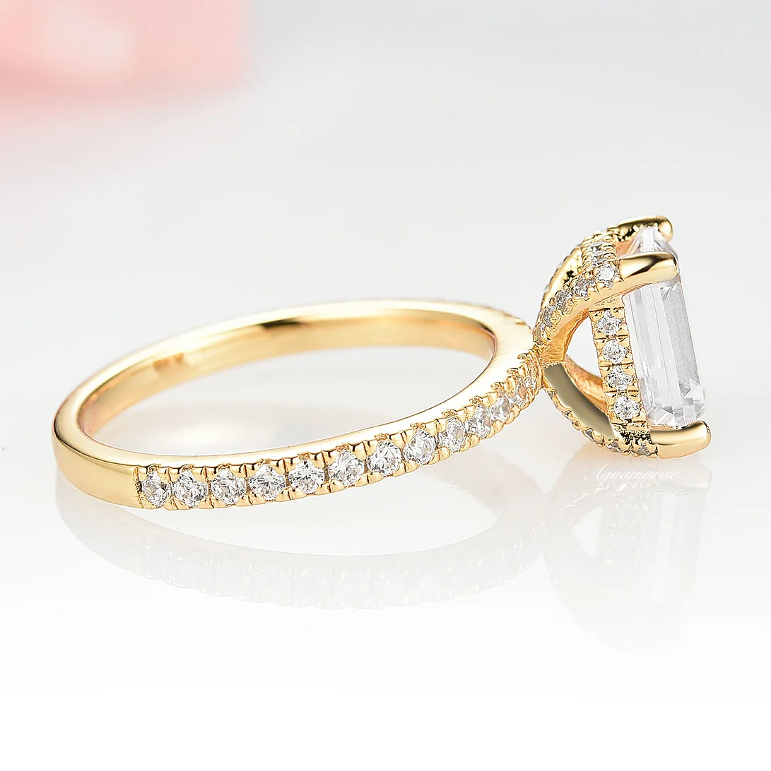 Lab-Grown Diamond Engagement Ring- 14K Solid Yellow Gold (IGI Certified) - Image 2