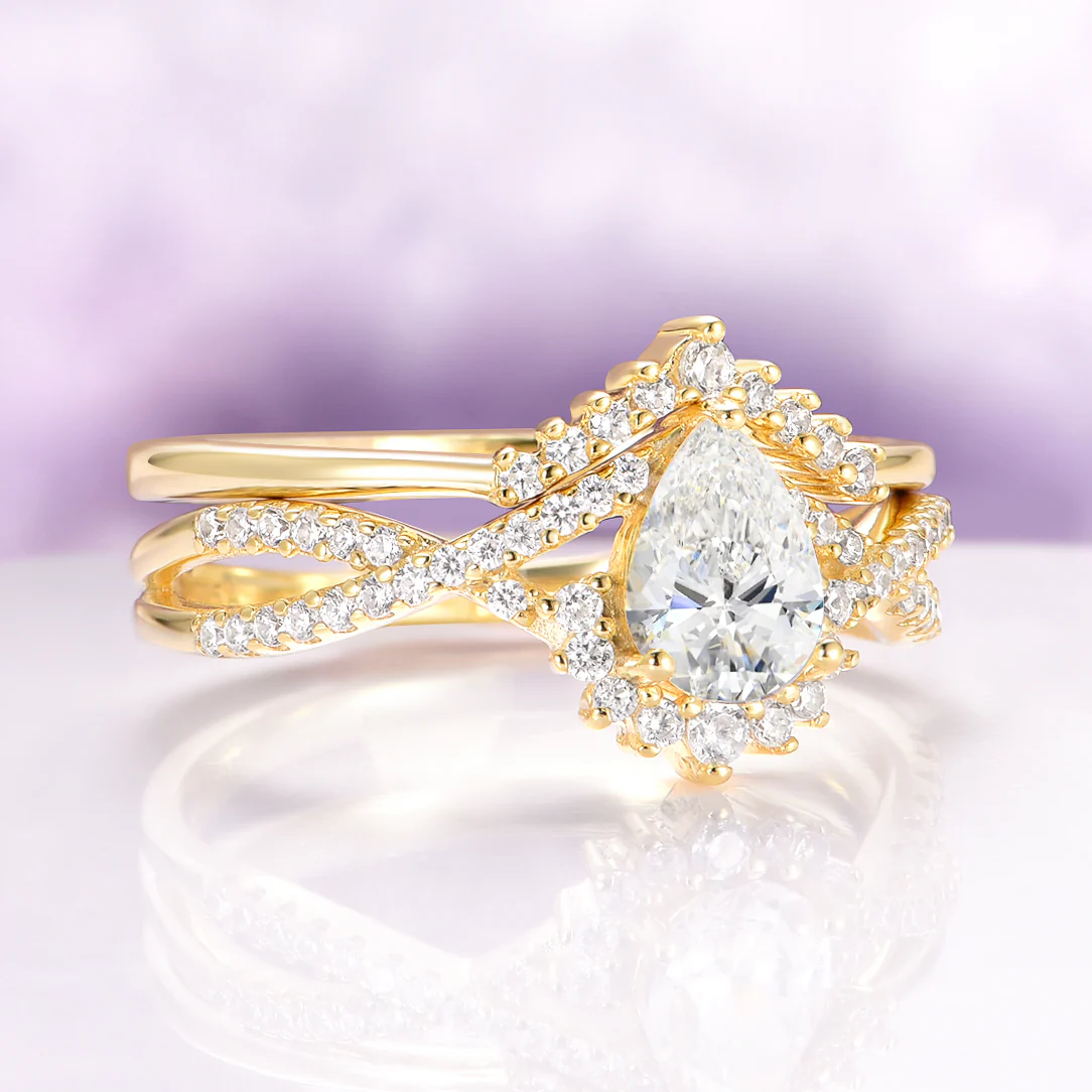 Alice Lab-Grown Diamond Engagement Ring Set in 14K Solid Yellow Gold (IGI Certified) - Image 2