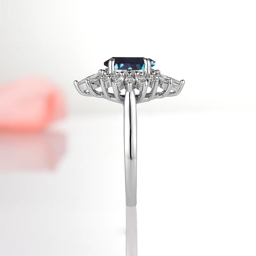 Aurora Natural London Blue Topaz Ring- Sterling Silver - Image 6