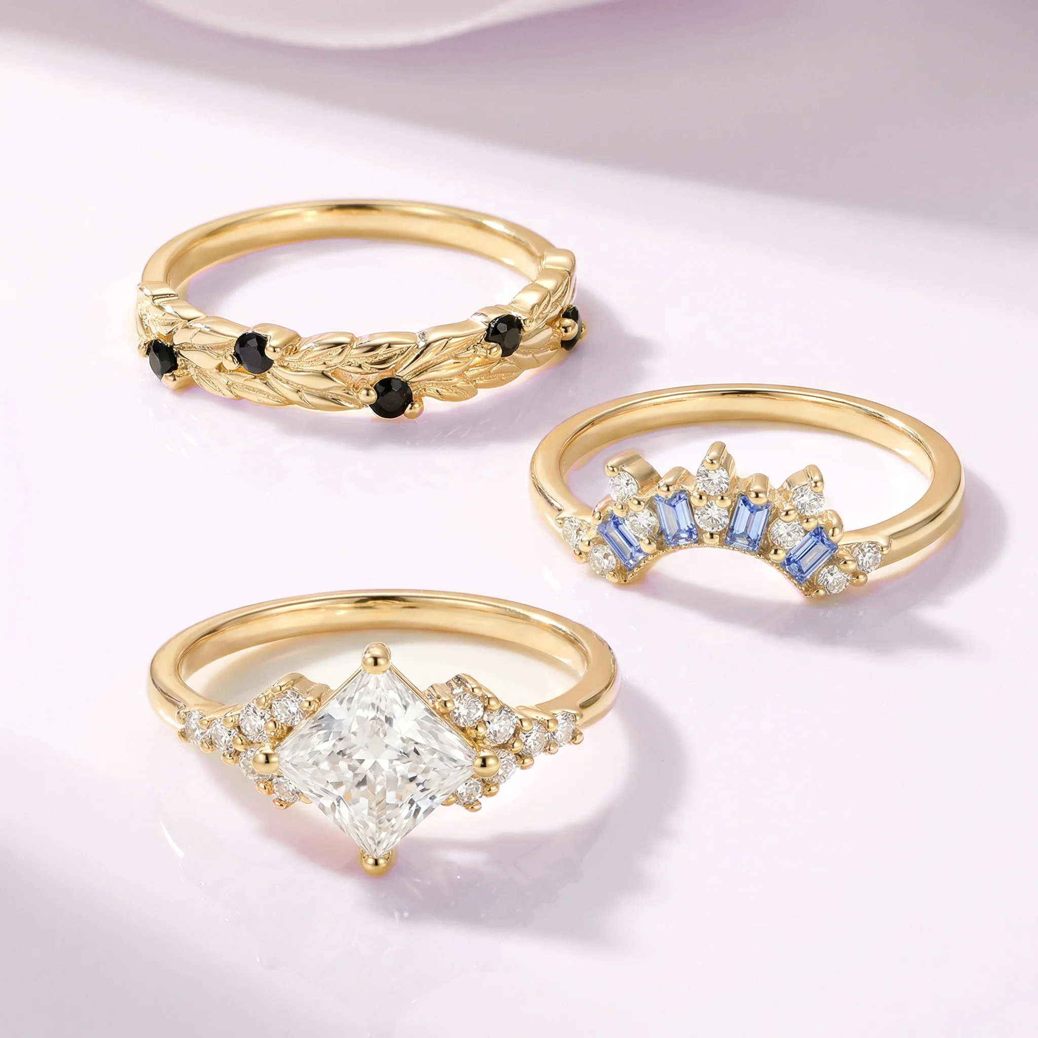 Ellie Lab-Grown Diamond Engagement Ring in Solid 14K Yellow Gold (IGI Certified) - Image 7