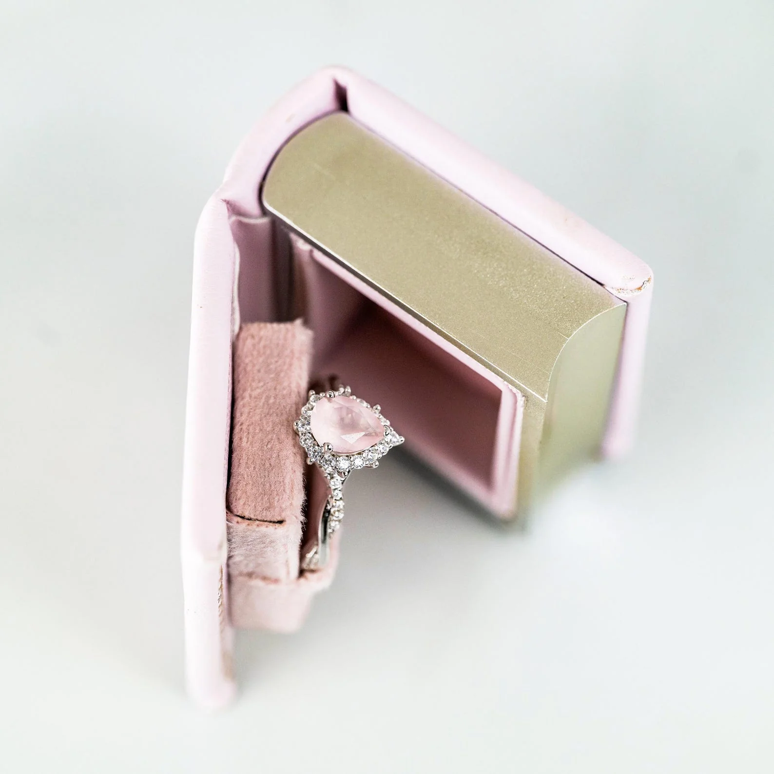 Briar Rose Quartz & Pearl Ring Set in Sterling Silver - Image 6