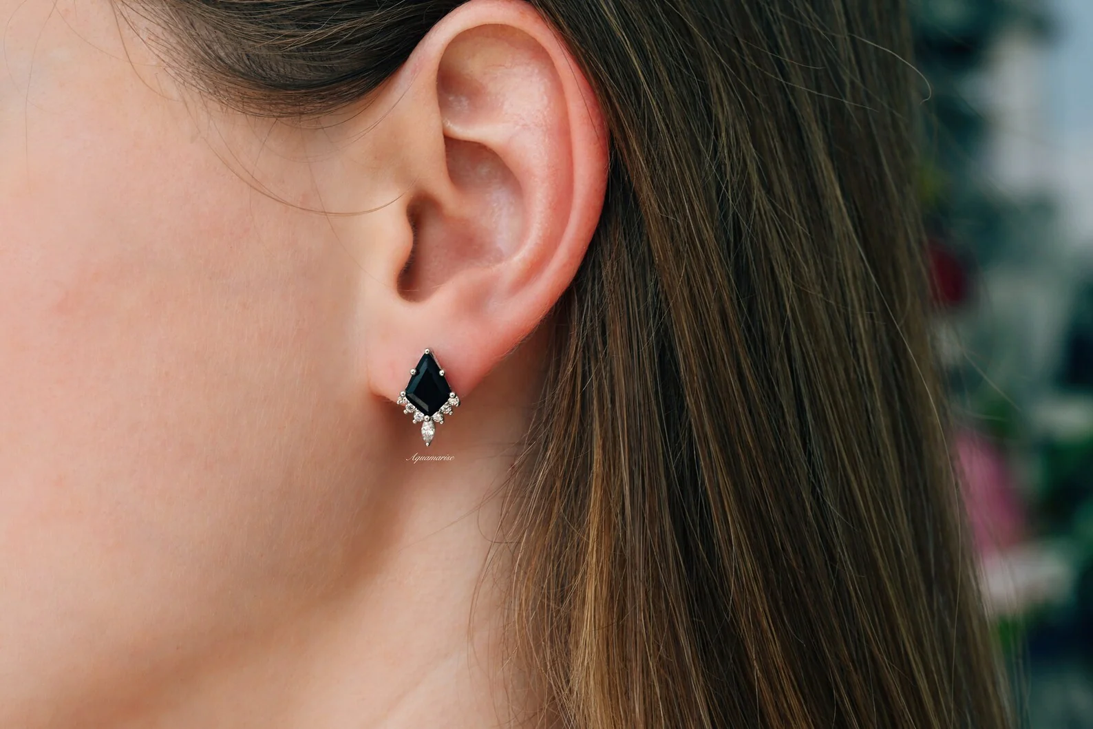Skye Kite® Black Onyx Stud Earrings in Sterling Silver - Image 2