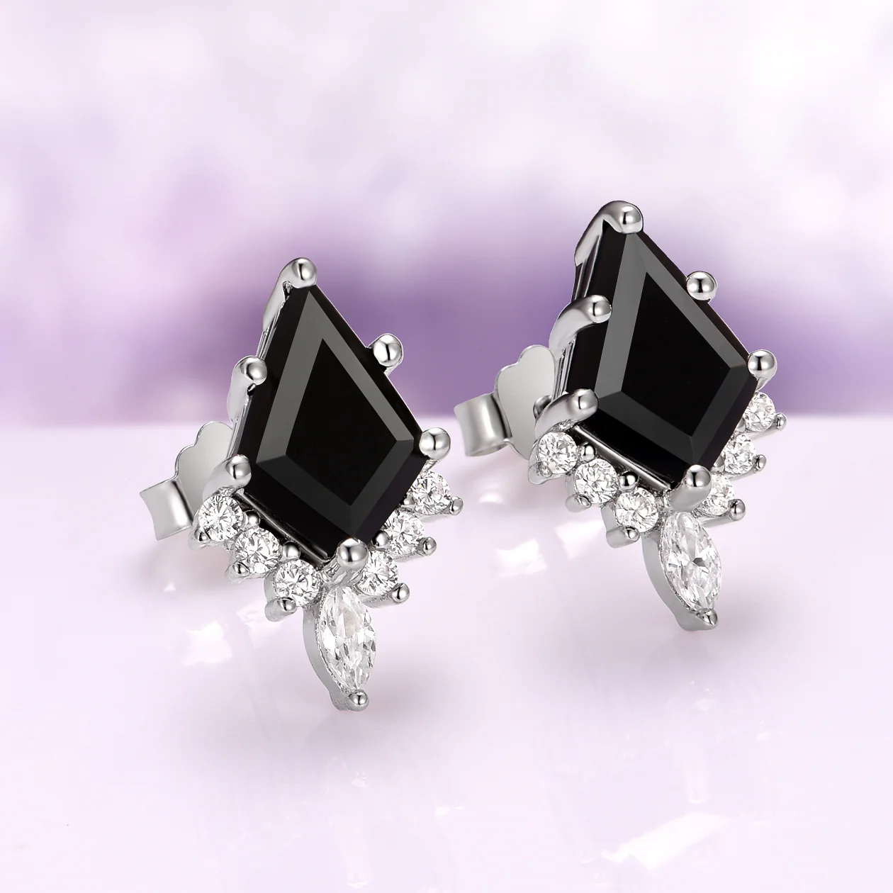 Skye Kite® Black Onyx Stud Earrings in Sterling Silver - Image 3