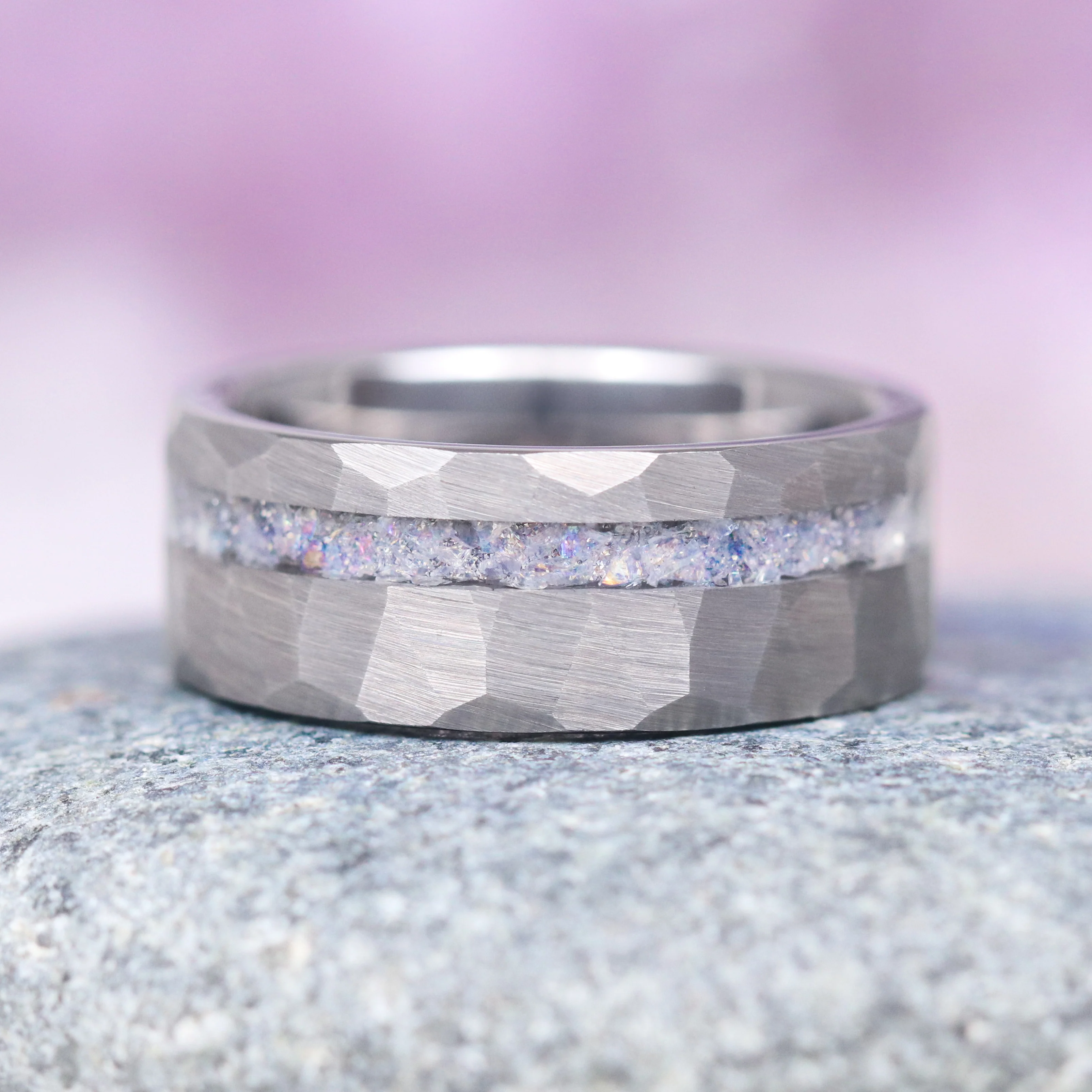 Crescent Moon Moonstone Couples Ring Set - Image 2