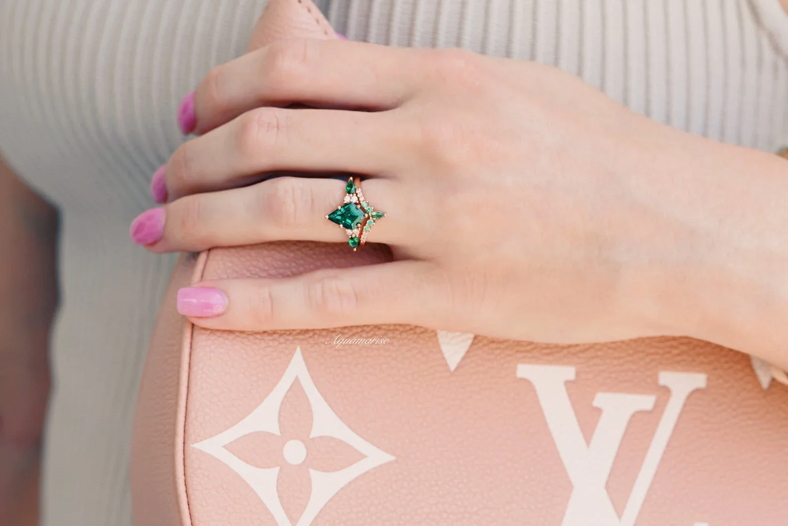 Skye Kite® Emerald Couples Ring Set - Image 5