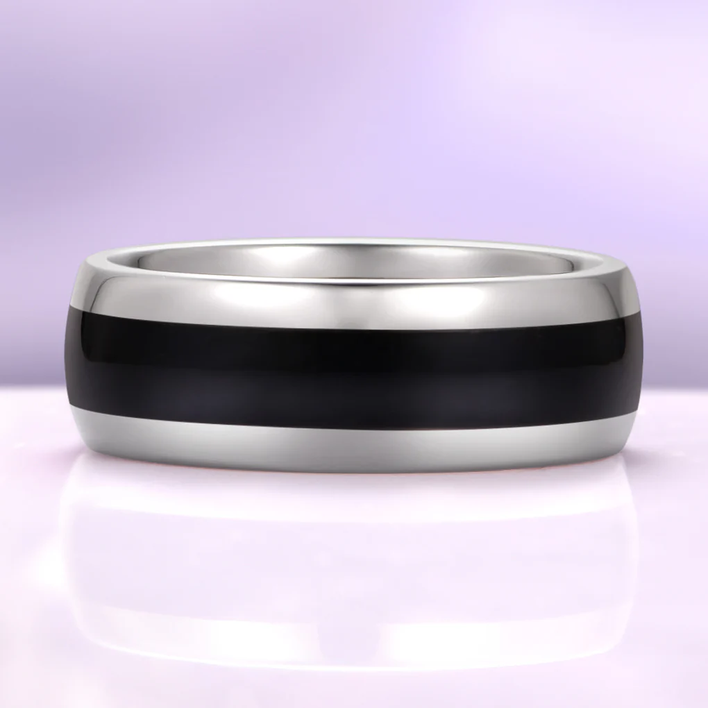 Elain Black Onyx Couples Ring Set - Image 4