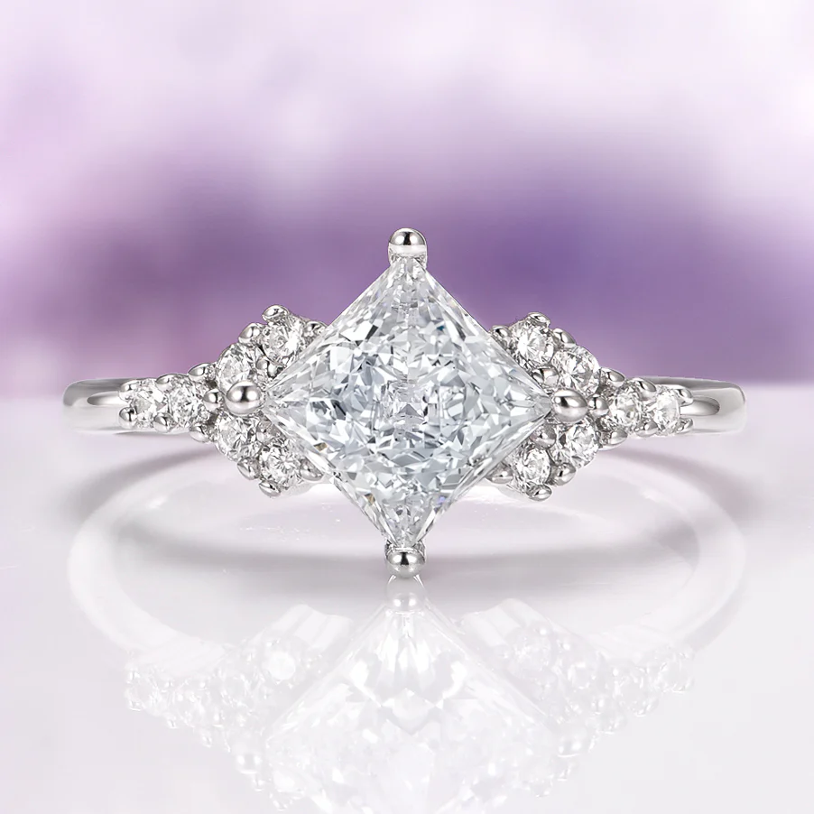 Ellie Lab-Grown Diamond Engagement Ring in 14K White Gold (IGI Certified)