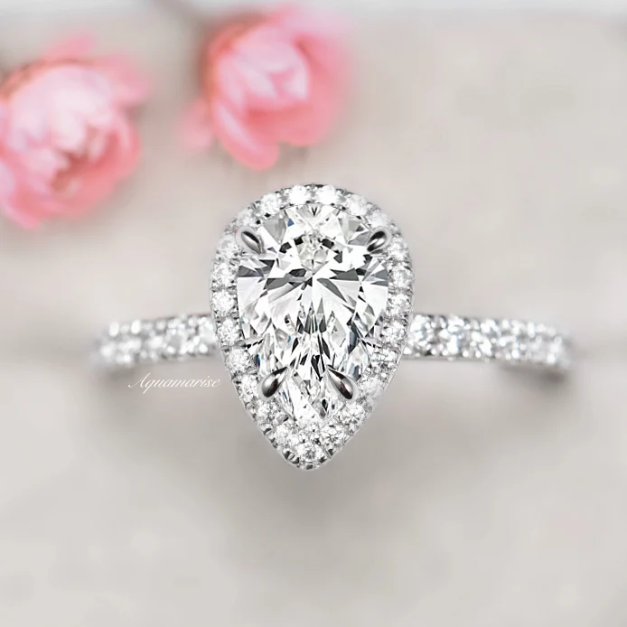 Elodie Lab-Grown Diamond Engagement Ring in 14K White Gold (IGI Certified) - Image 3