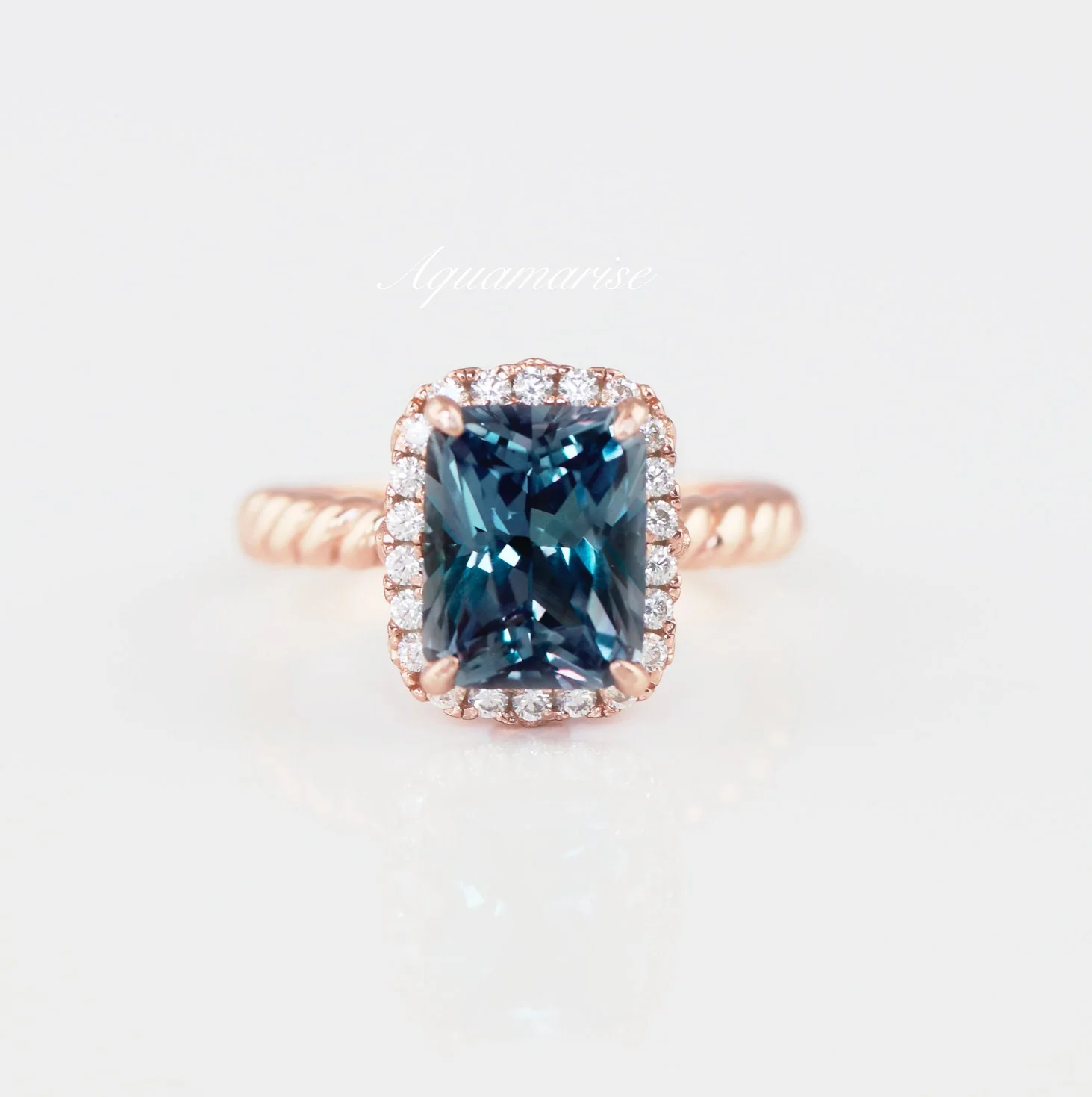 Hazel Alexandrite Ring- 14K Rose Gold Vermeil - Image 2