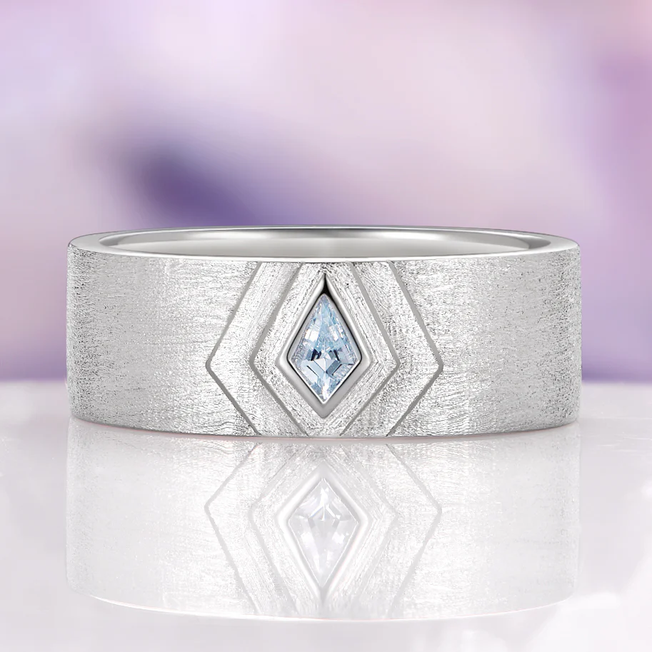 Elowen Aquamarine Couples Ring Set - Image 3