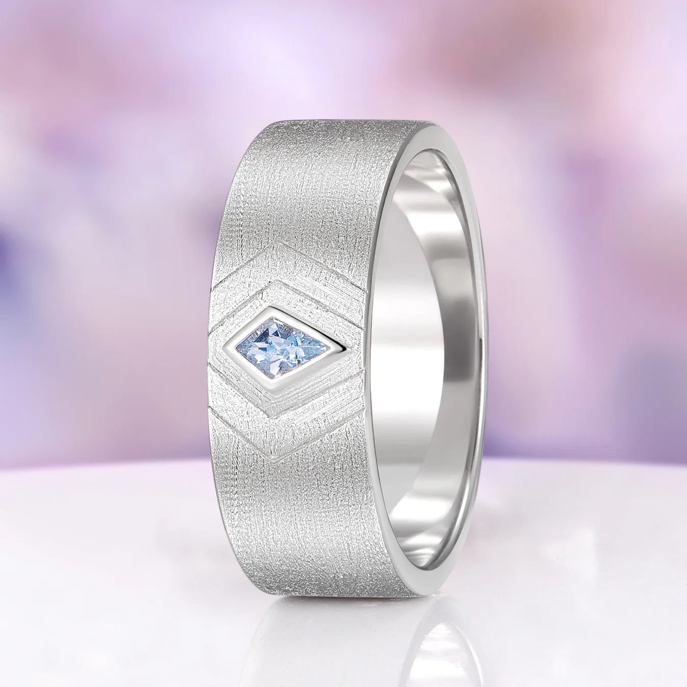 Elowen Aquamarine Couples Ring Set - Image 6