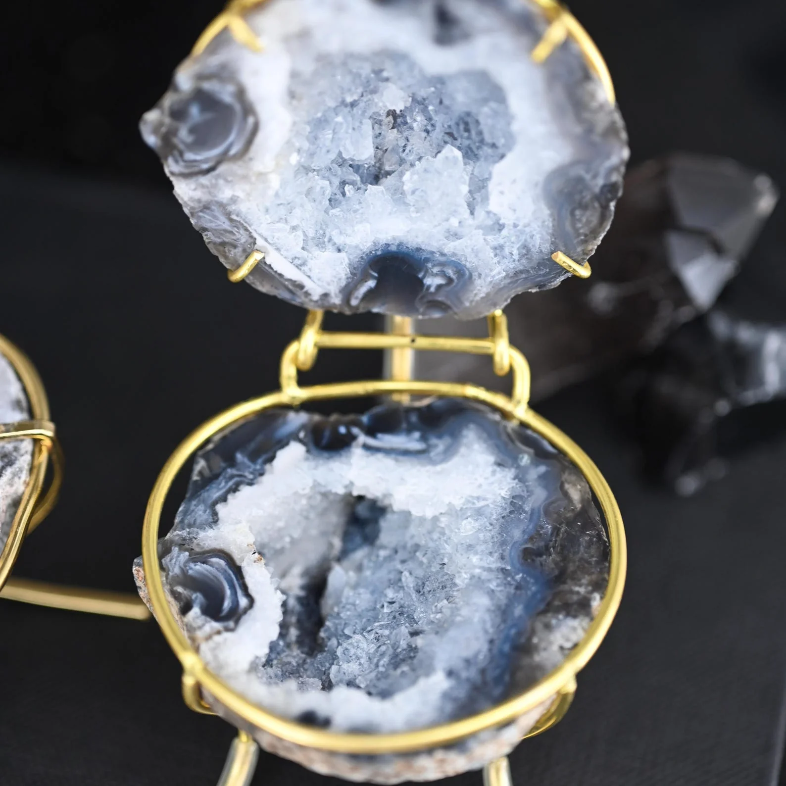 Geode Ring Box - Crystal Engagement Ring Holder for Proposal or Keepsake - Image 2