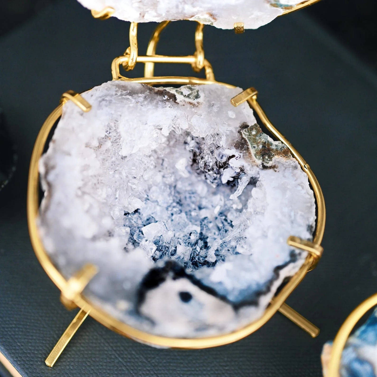Geode Ring Box - Crystal Engagement Ring Holder for Proposal or Keepsake - Image 5