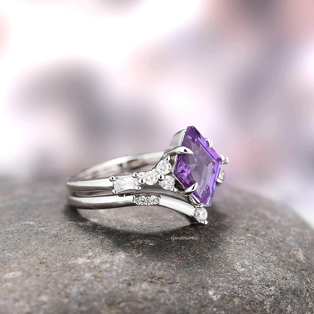 Kite Alexandrite Ring Set- Sterling Silver - Image 4