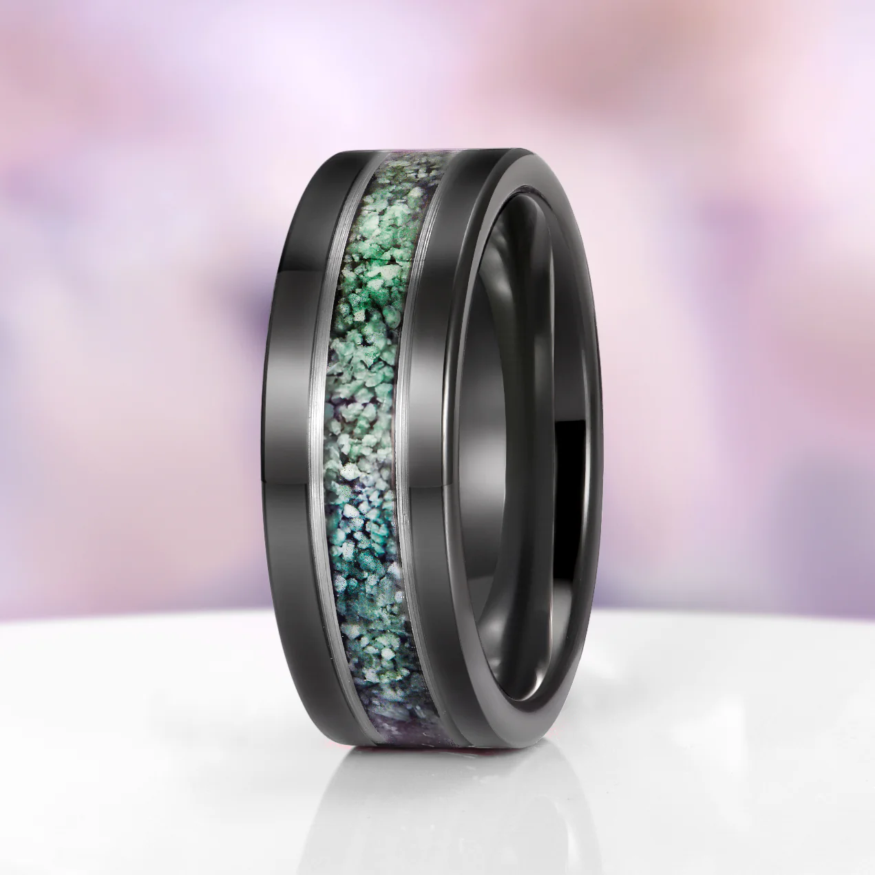 Skye Kite® Green Moss Agate Couples Ring Set - Image 4