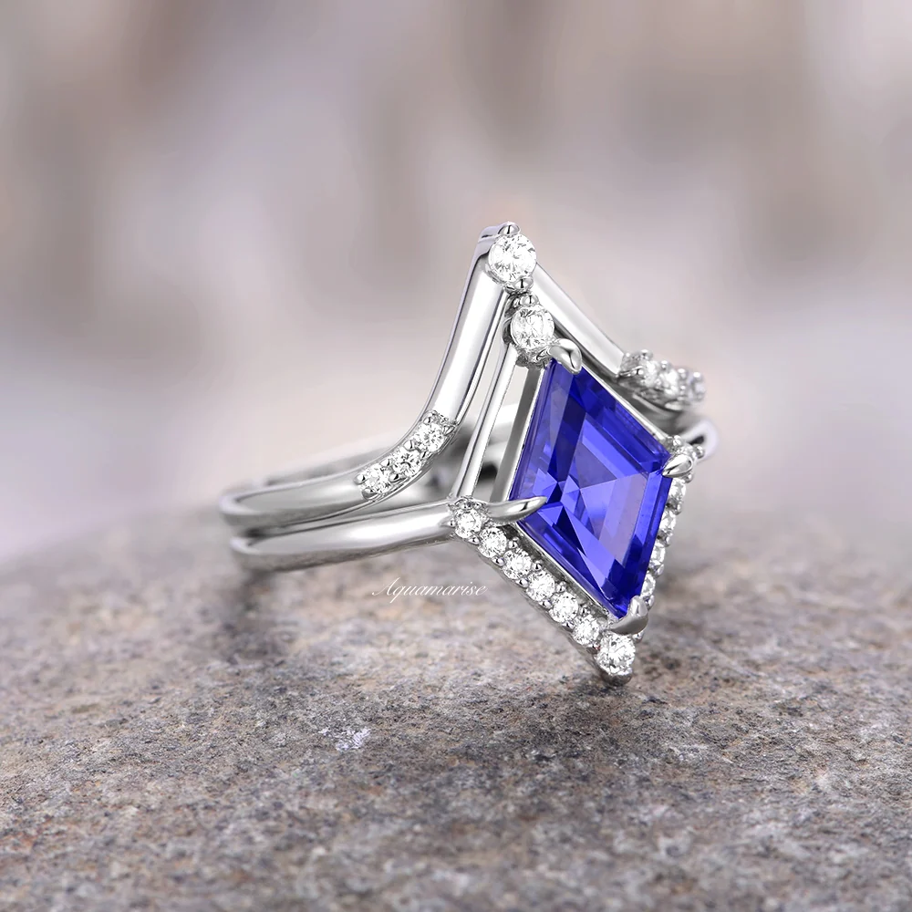 Kite Tanzanite Ring Set- Sterling Silver - Image 4
