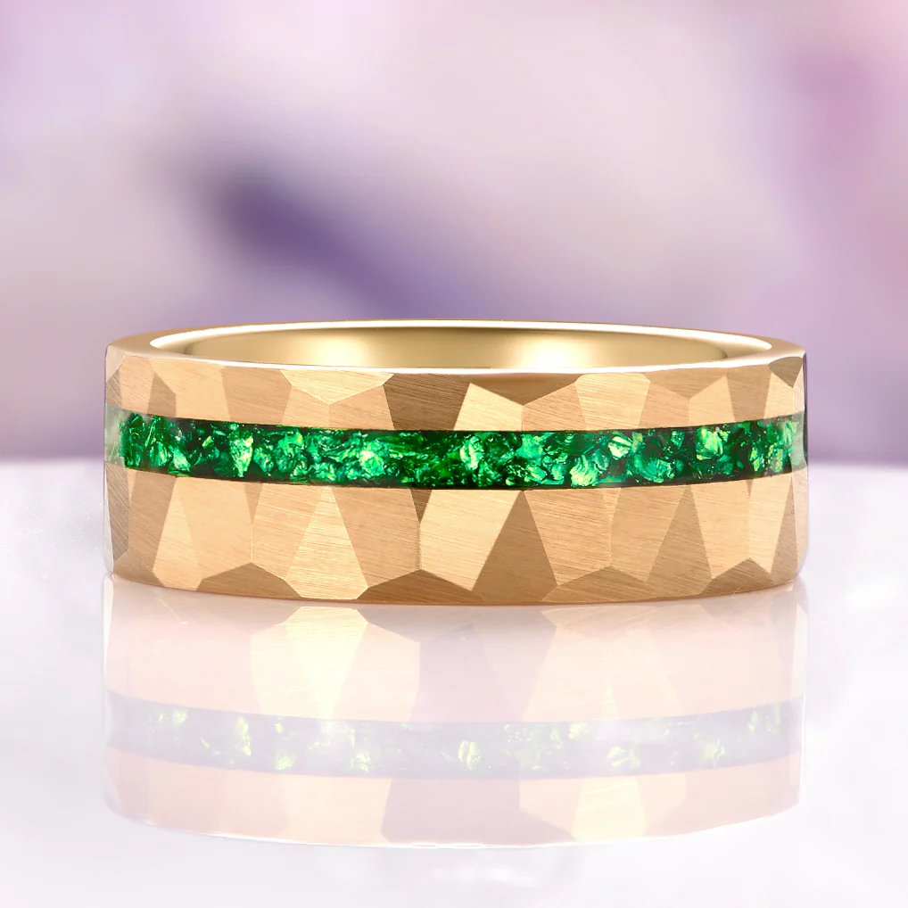 Maeve Emerald Couples Ring Set - Image 8