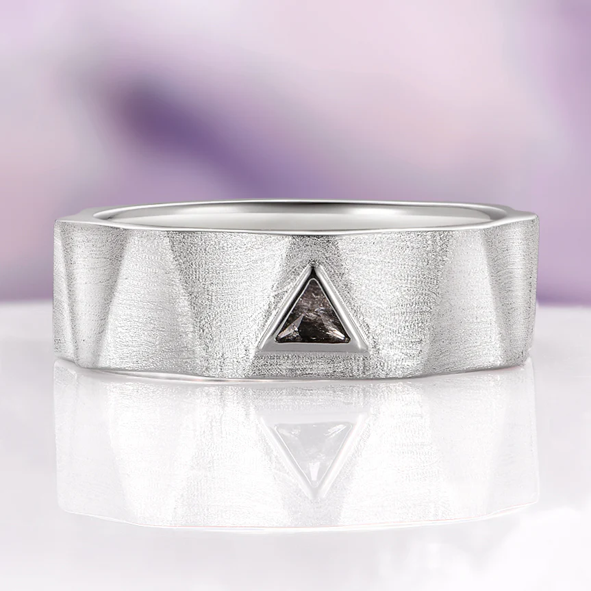 Galaxy Herkimer Diamond Couples Ring Set - Image 3