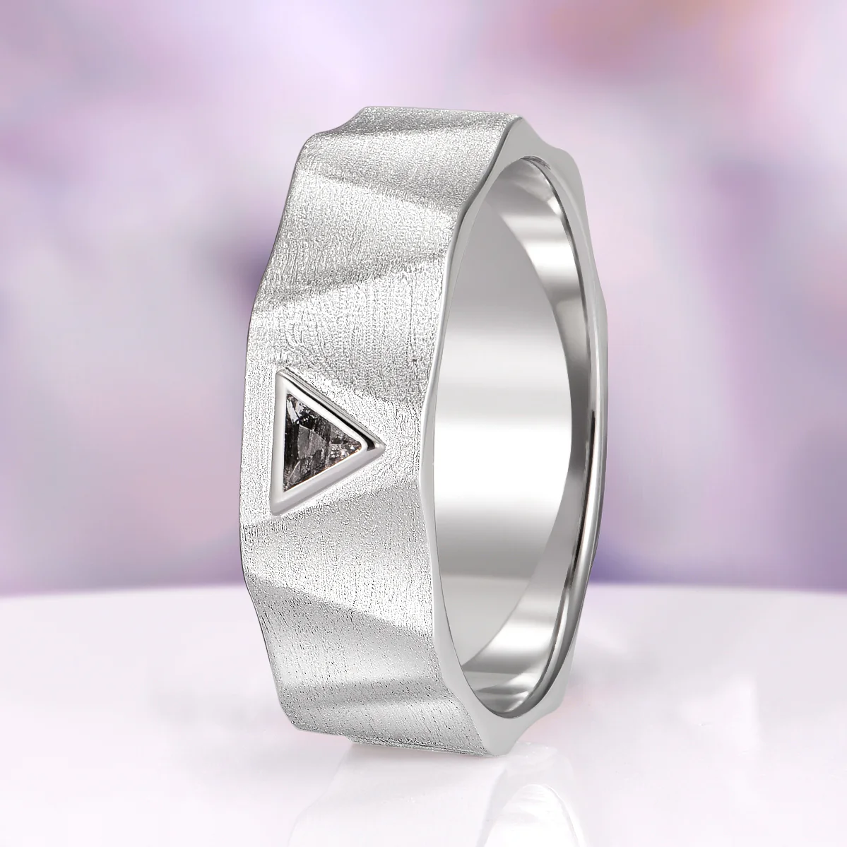 Galaxy Herkimer Diamond Couples Ring Set - Image 4