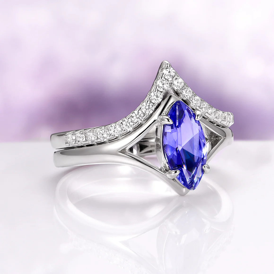 Orion Nebula™ & Tanzanite Couples Ring Set - Image 6
