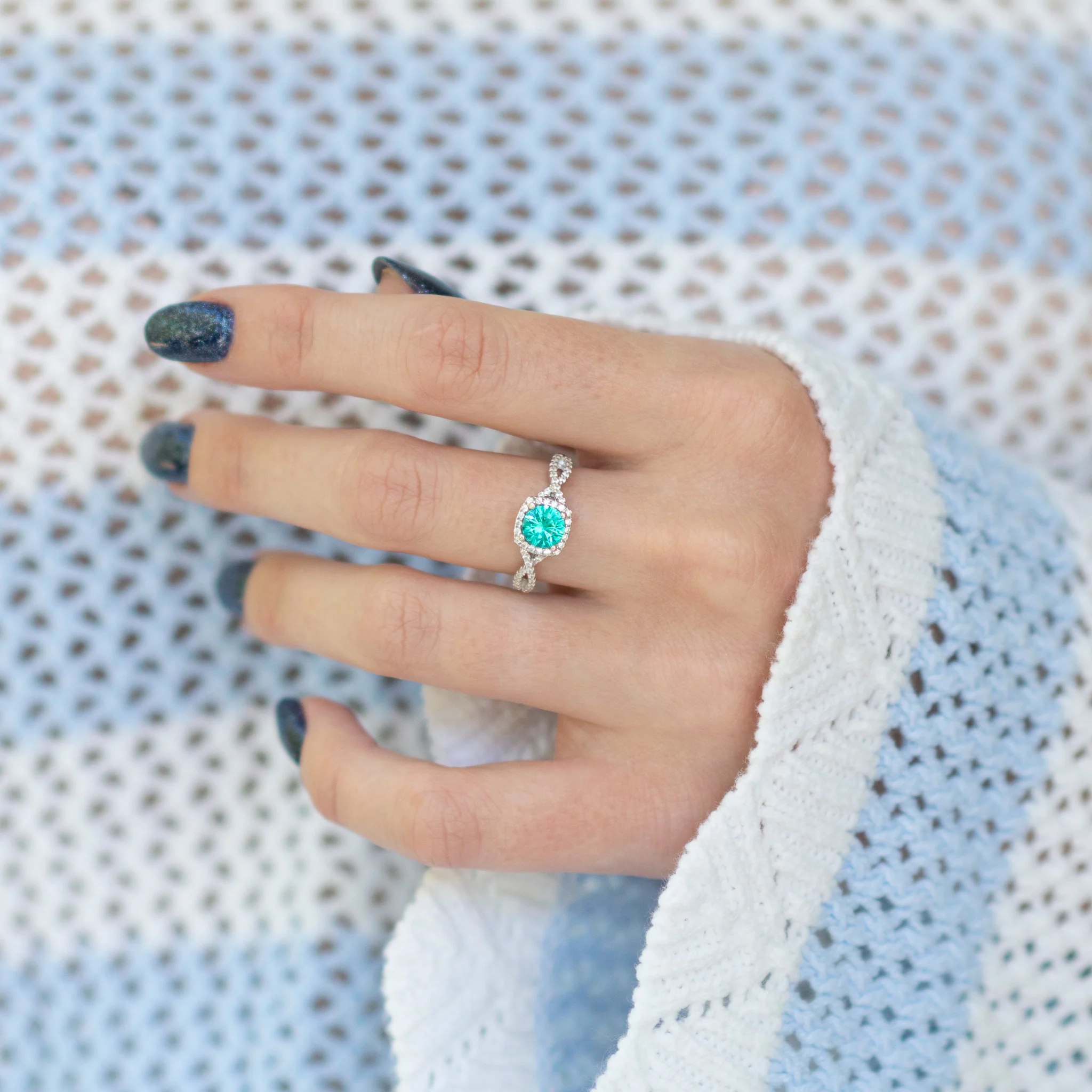 Lana Paraiba Tourmaline Ring- Sterling Silver - Image 3