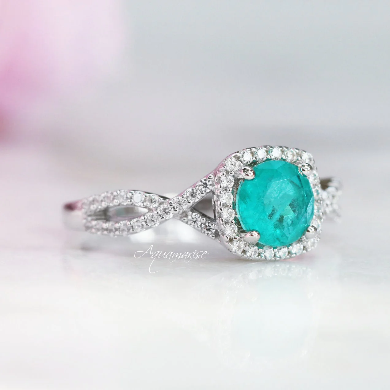 Lana Paraiba Tourmaline Ring- Sterling Silver - Image 6