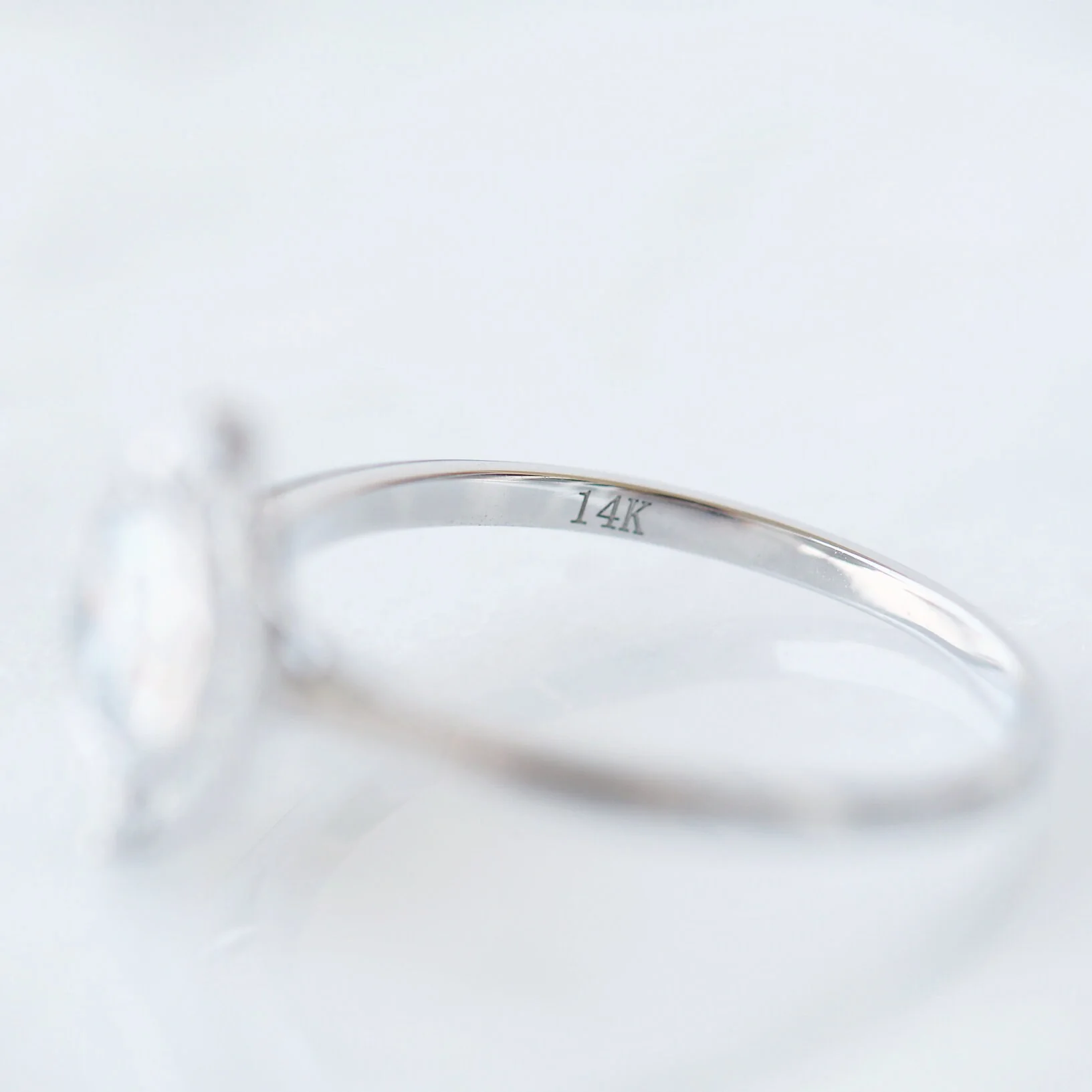 Octavia Lab-Grown Diamond Engagement Ring- 14K White Gold (IGI Certified) - Image 5