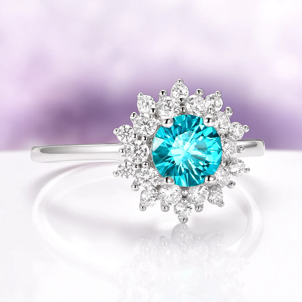 Avery Paraiba Tourmaline Ring in Sterling Silver - Image 5