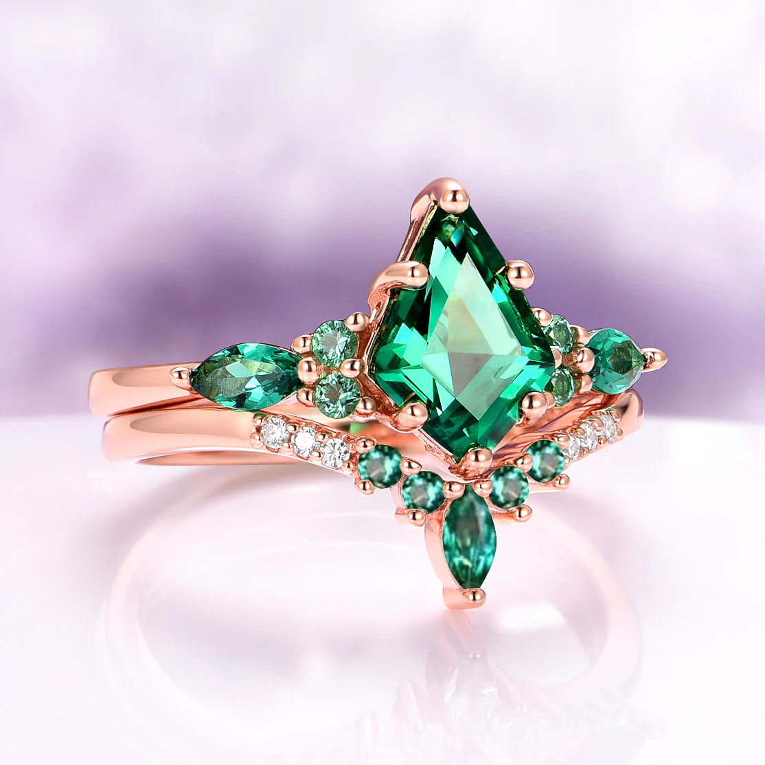 Skye Kite® Emerald Couples Ring Set - Image 3