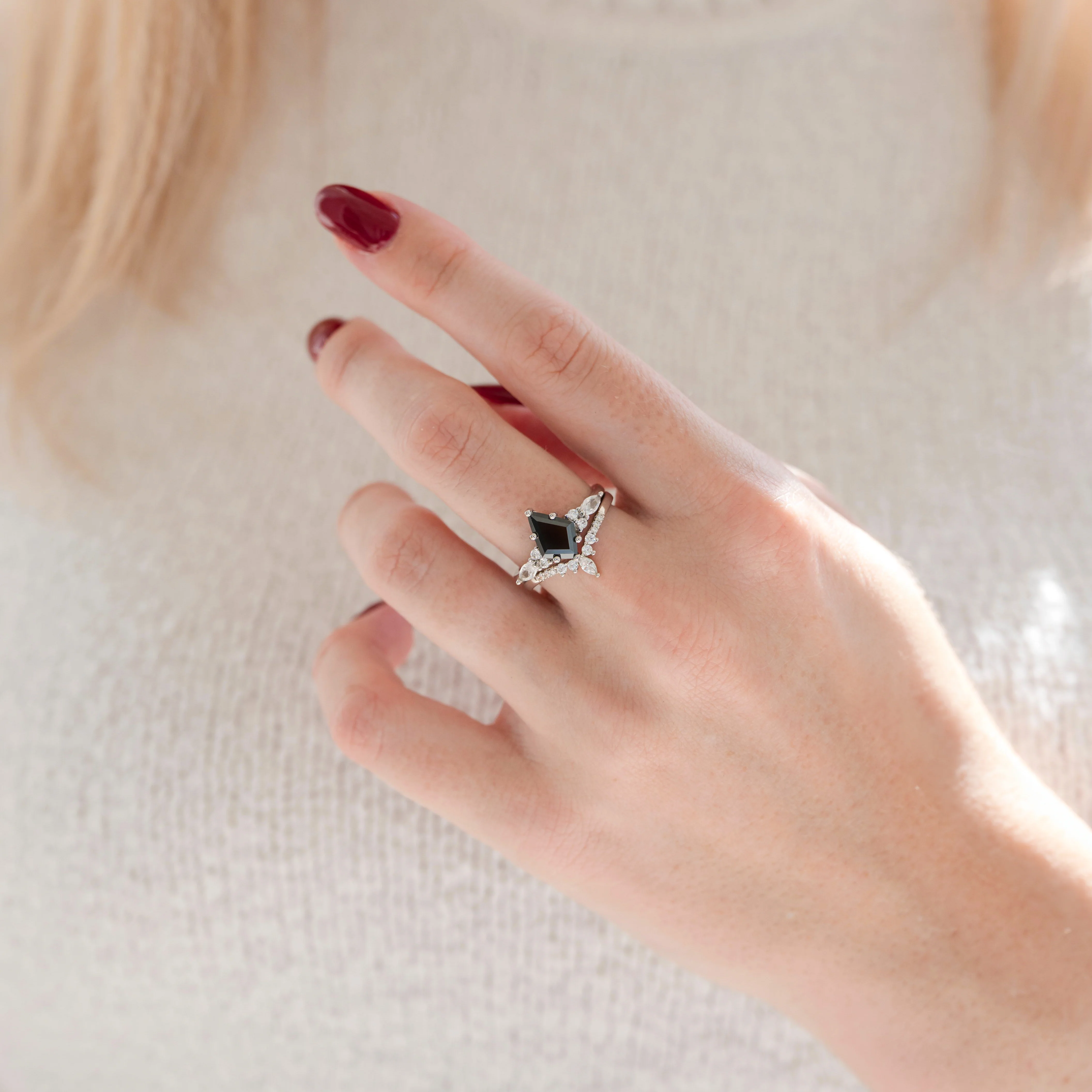 Skye Kite™ Black Onyx Couples Ring Set - Image 5