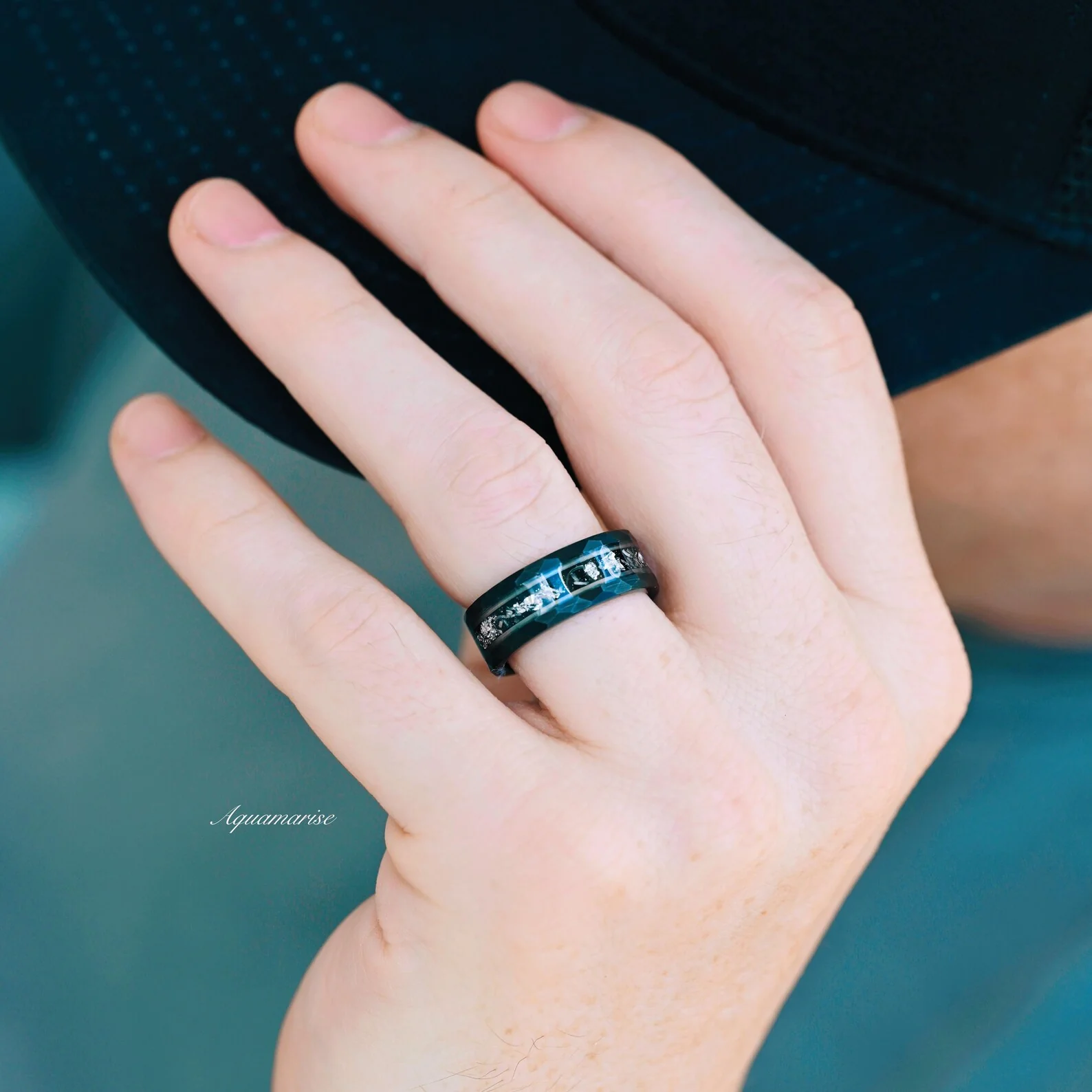 Skye Kite® Galaxy Herkimer Diamond & Meteorite Couples Ring Set - Image 7