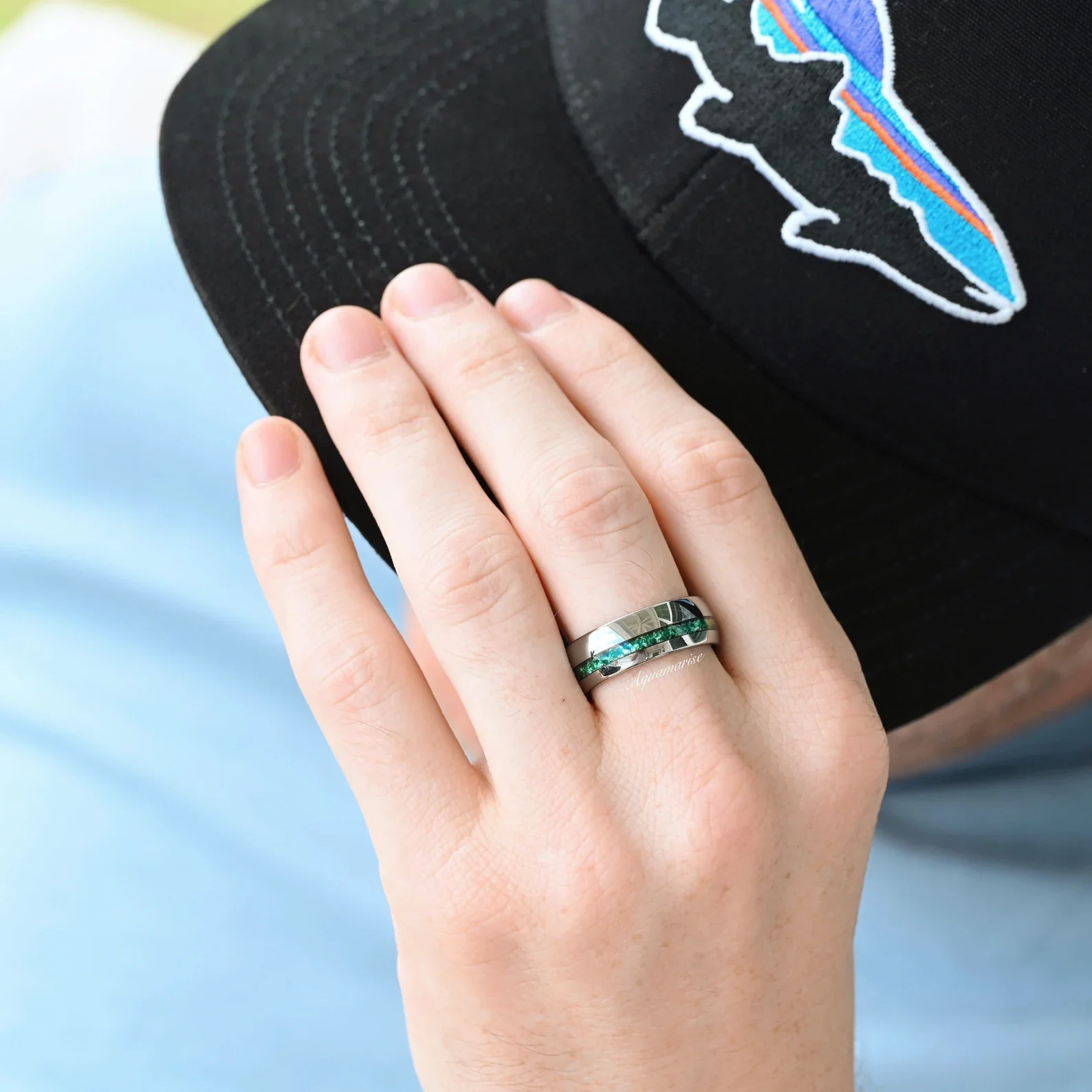 Skye Kite®  Moss Agate Couples Ring Set - Image 5