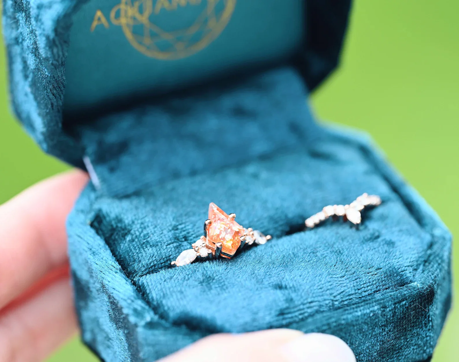 Skye Kite® Natural Sunstone Ring Set in 14K Rose Gold Vermeil - Image 2