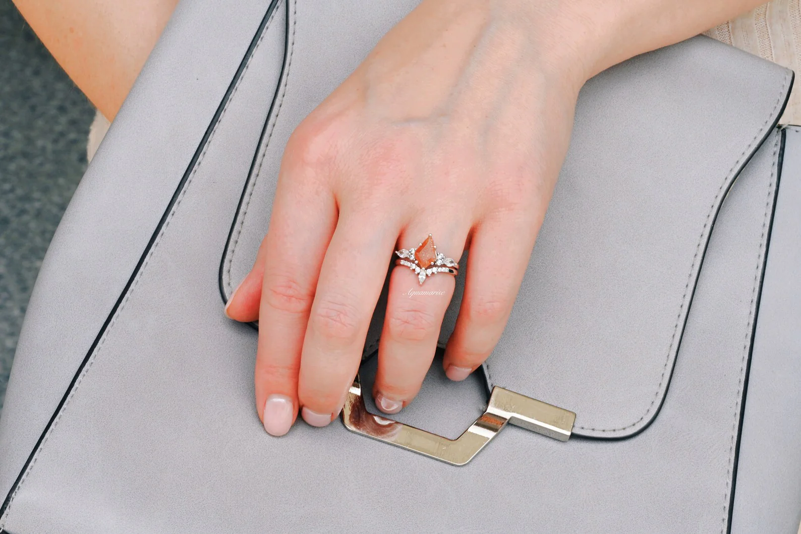 Skye Kite®  Natural Sunstone Ring Set in Sterling Silver - Image 7