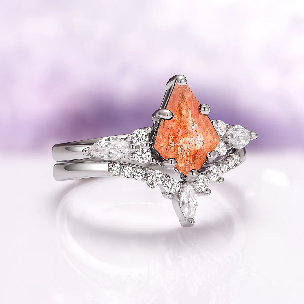 Skye Kite®  Natural Sunstone Ring Set in Sterling Silver - Image 9