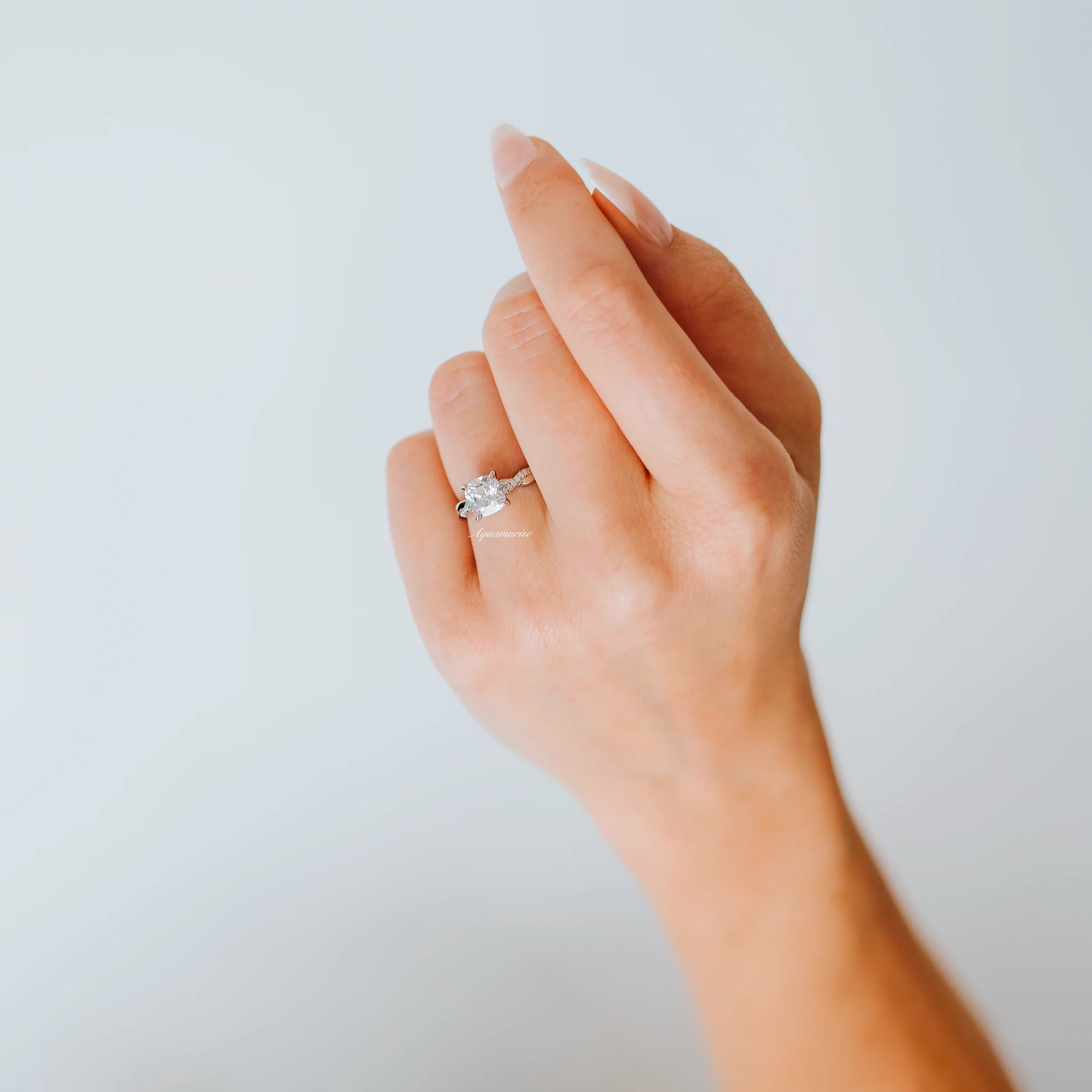 Sophia Lab-Grown Diamond Engagement Ring in 14K White Gold (IGI Certified) - Image 2