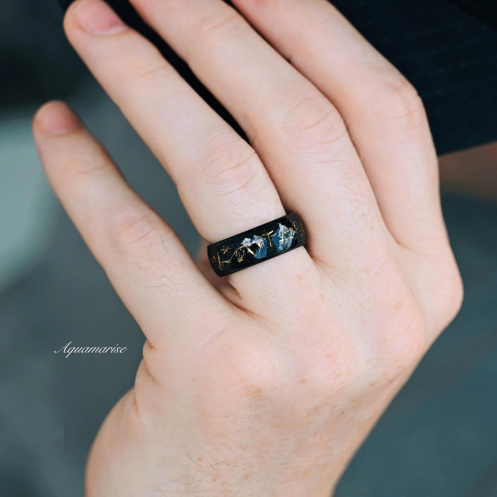 Starry Night Couples Ring Set - Image 6