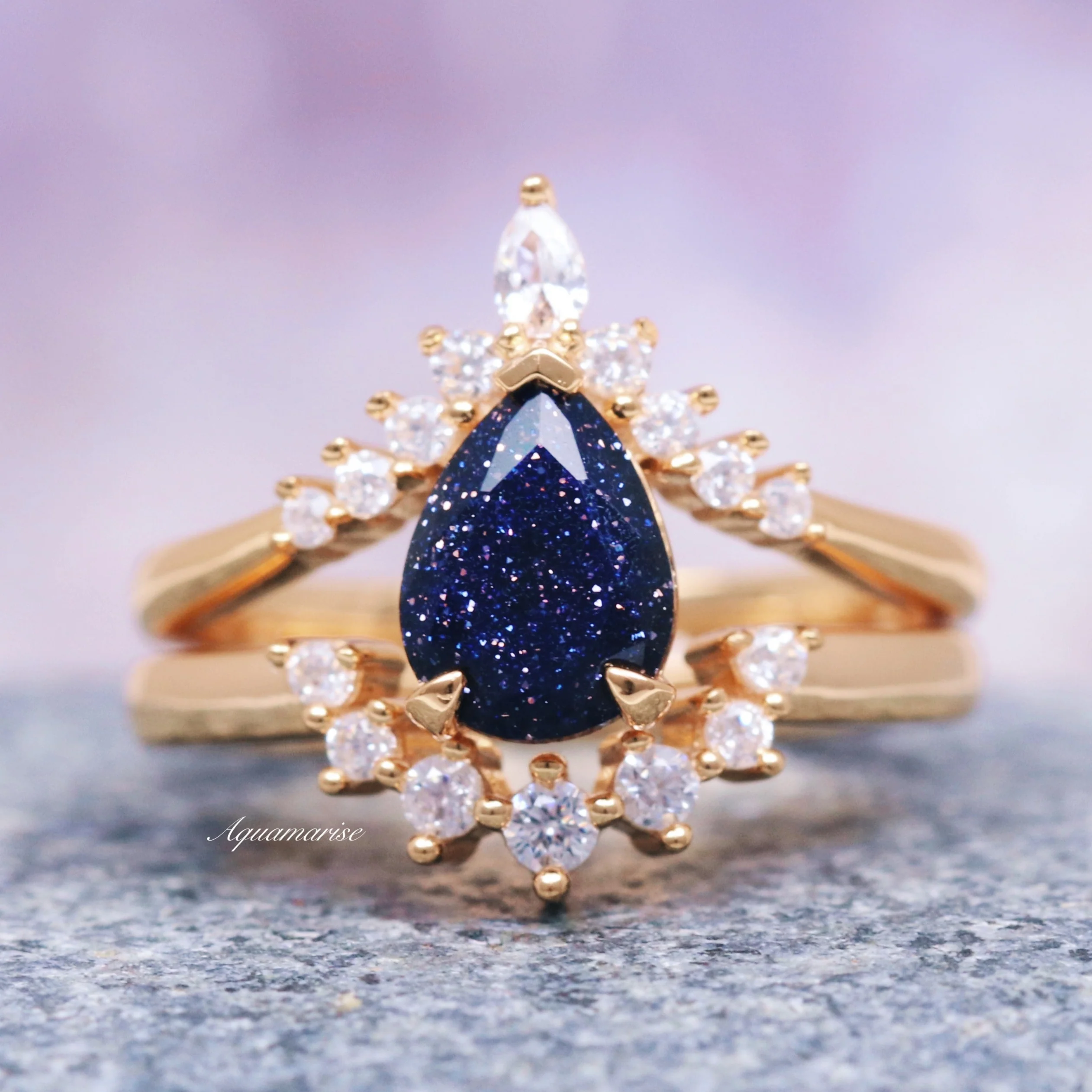 Starry Night Couples Ring Set - Image 3