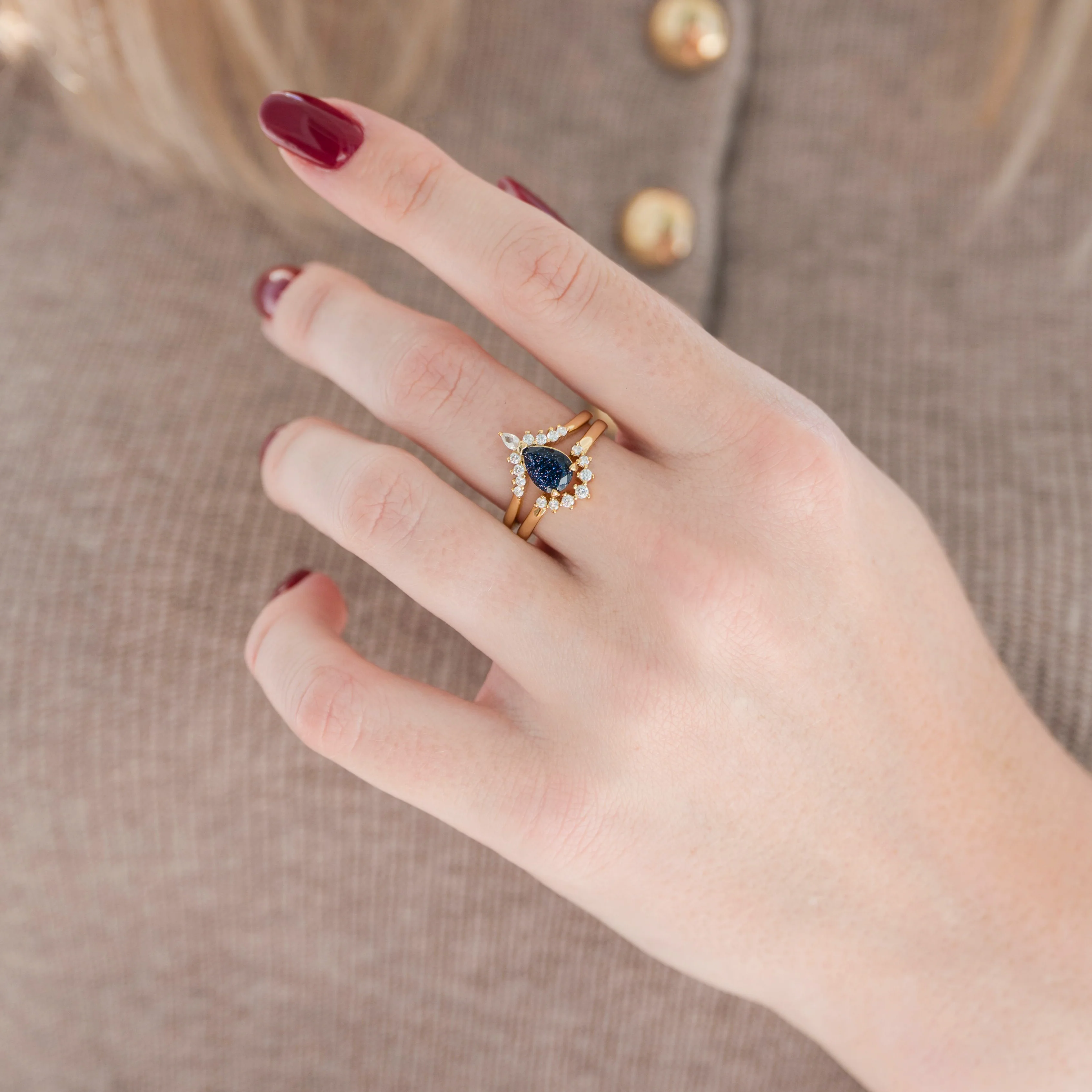 Starry Night Couples Ring Set - Image 5