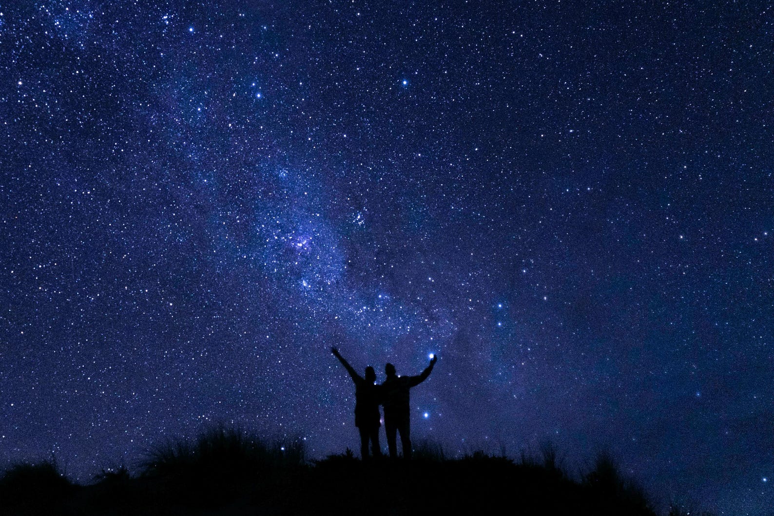 Starry Night & Trees Couples Ring Set - Image 2
